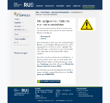 Kleine Seitenvorschau von serviceportal.ruhr-uni-bochum.de