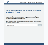 Kleine Seitenvorschau von servicesuche.bund.de