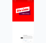 Kleine Seitenvorschau von shop.die-linke.de