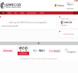 Kleine Seitenvorschau von siwecos.de