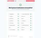 Kleine Seitenvorschau von status.lexware.de