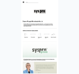 Kleine Seitenvorschau von syspro.de
